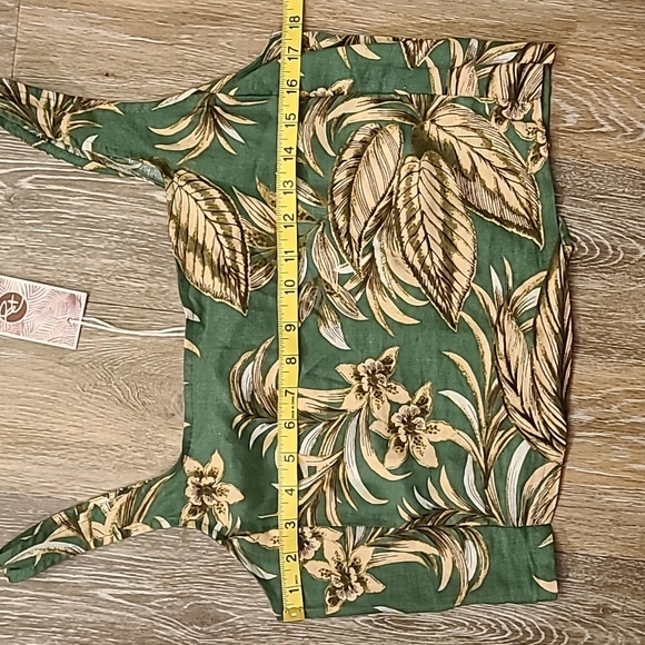 Panama Jack Crop Linen Tank Top Size Large - Picture 6 of 7